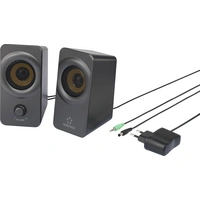Renkforce RF-PCL-MESH2.0 2.0 PC-Lautsprecher Kabelgebunden 5W Schwarz, Grau Renkforce RF-PCL-MESH2.0 2.0 PC-Lautsprecher Kabelgebunden 5W Schwarz, Grau
