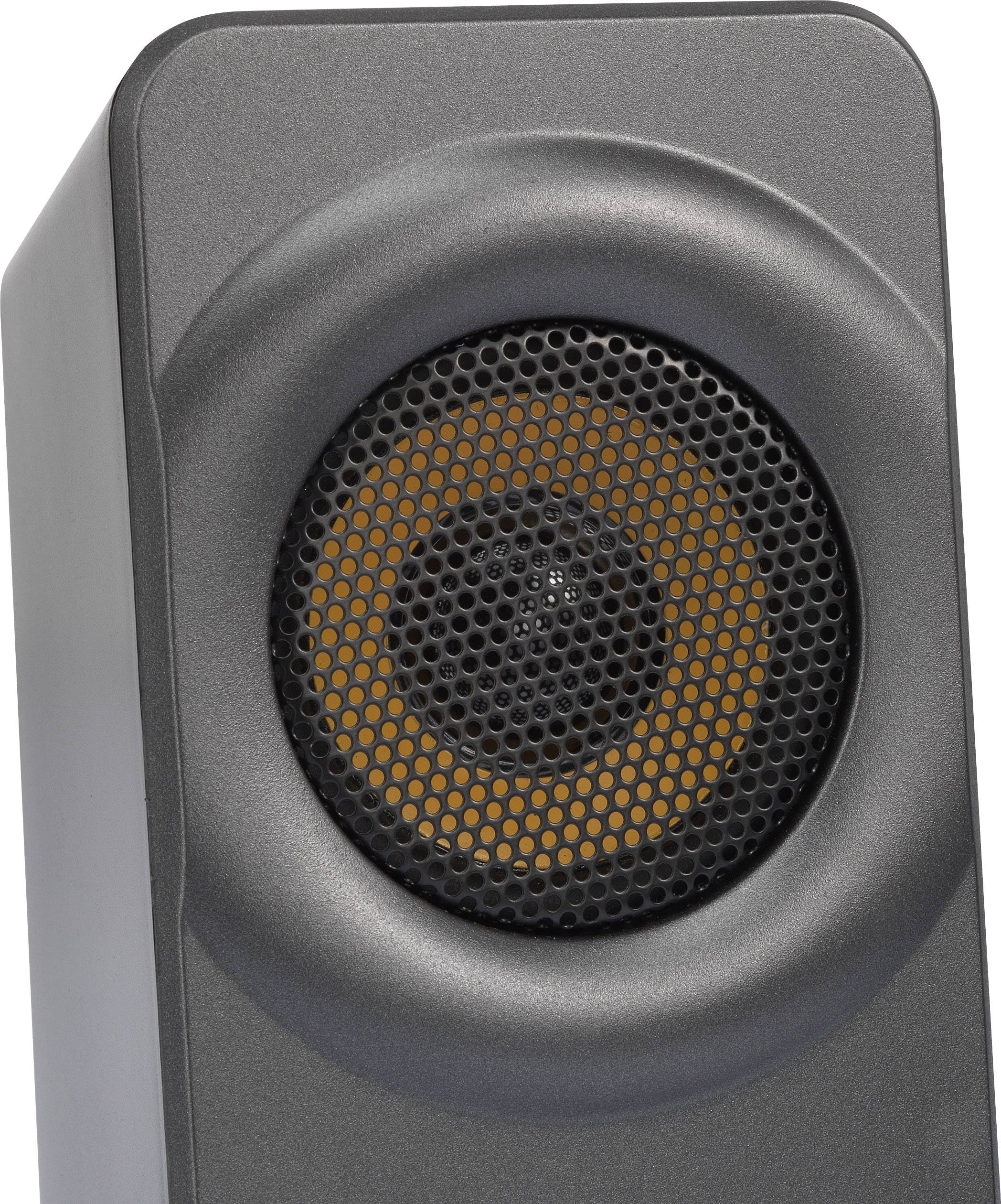 Renkforce RF-PCL-MESH2.0 2.0 PC-Lautsprecher Kabelgebunden 5W Schwarz, Grau