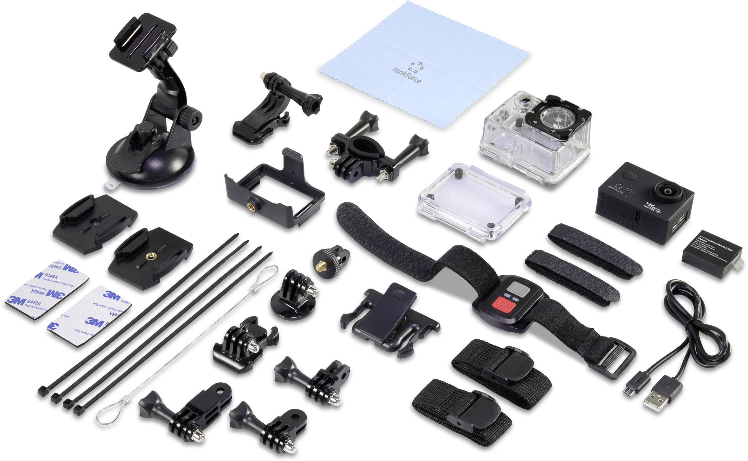 Renkforce RF AC4K 300 Action Cam 4K, WLAN, Wasserfest, Staubgeschützt
