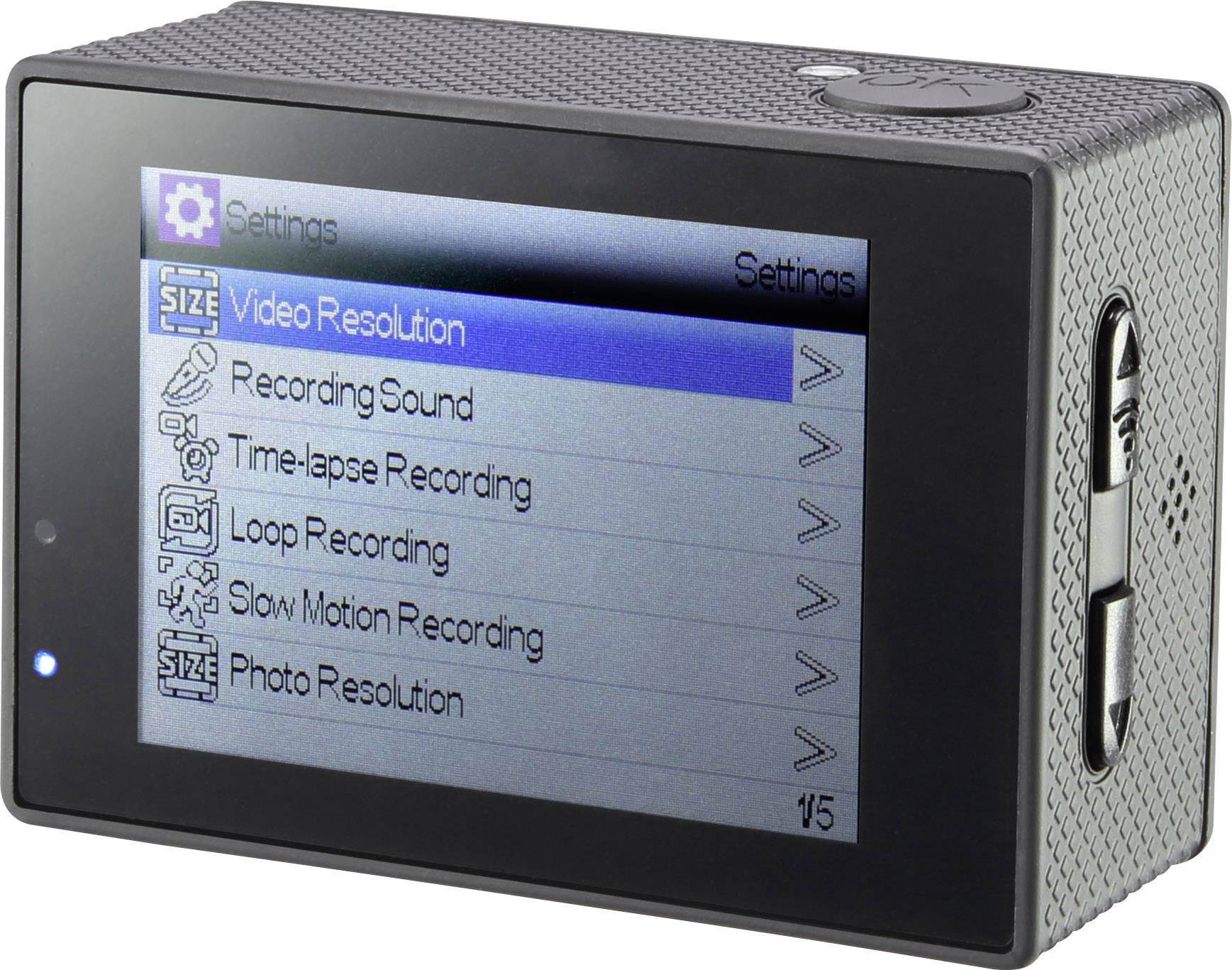 Renkforce RF AC4K 300 Action Cam 4K, WLAN, Wasserfest, Staubgeschützt