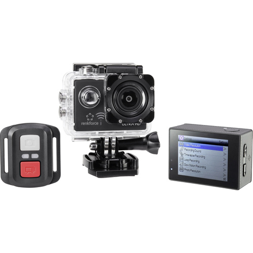 Caméra sport Renkforce RF AC4K 300 4K, WiFi, étanche, protégé contre la poussière