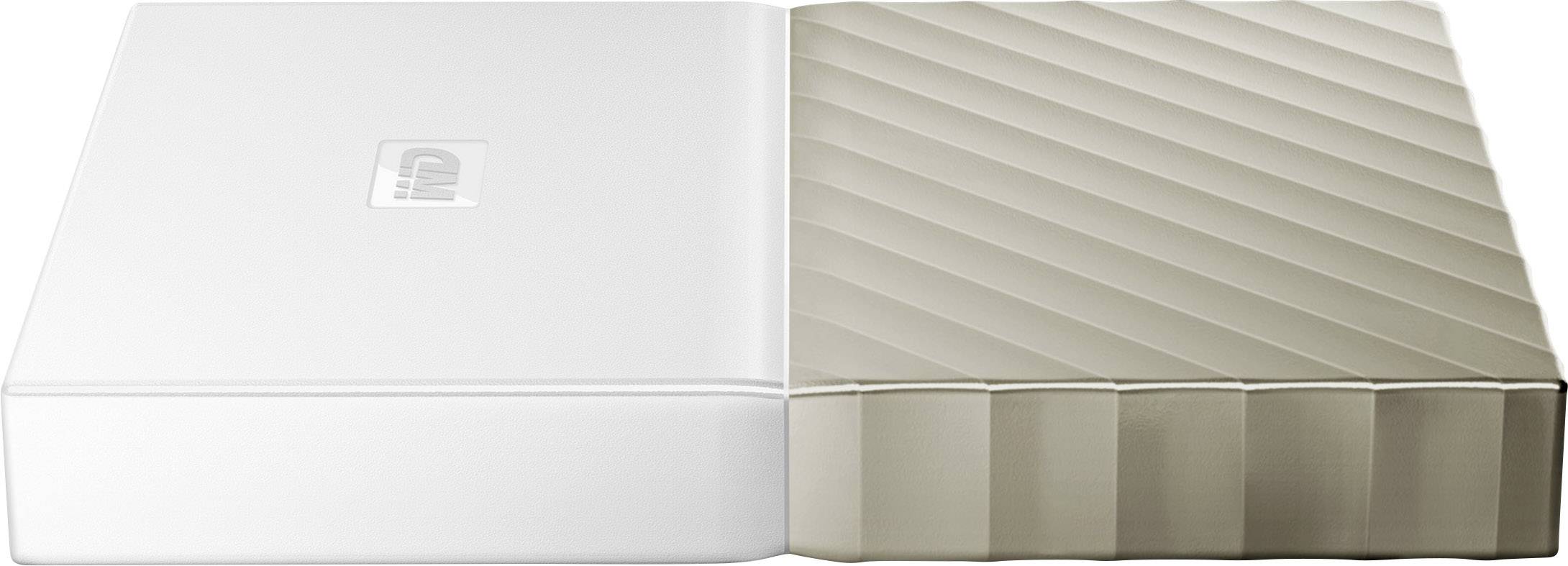 WD My Passport Ultra 1 TB Externe Festplatte 6.35 cm (2.5 Zoll) USB-A (USB 3.2 Gen 1) Weiß, Gold WDBTLG0010BGD-WESN