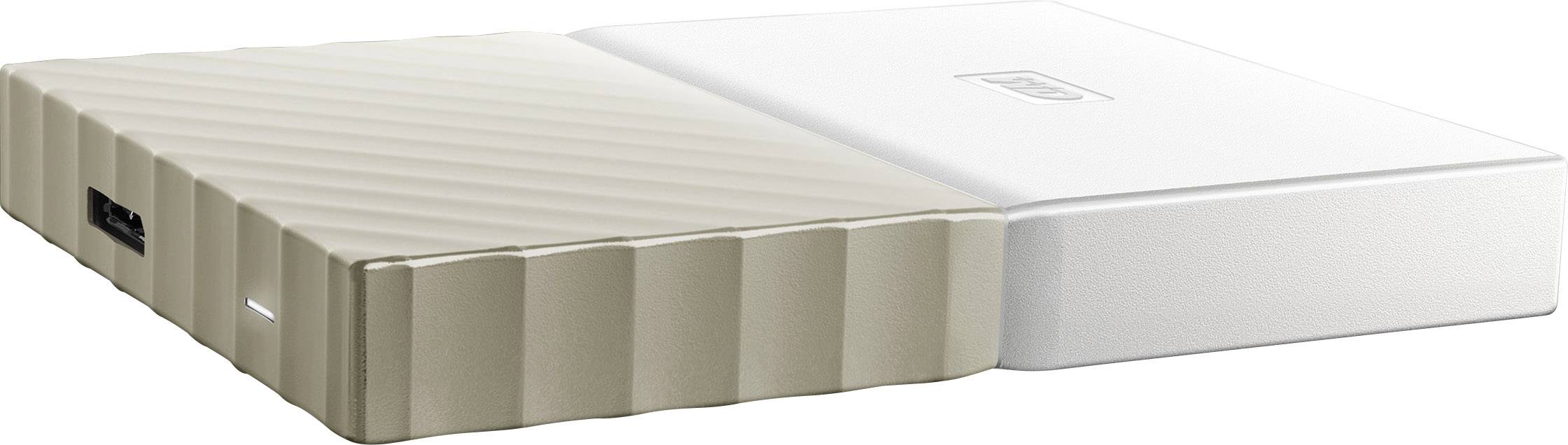 WD My Passport Ultra 1 TB Externe Festplatte 6.35 cm (2.5 Zoll) USB-A (USB 3.2 Gen 1) Weiß, Gold WDBTLG0010BGD-WESN