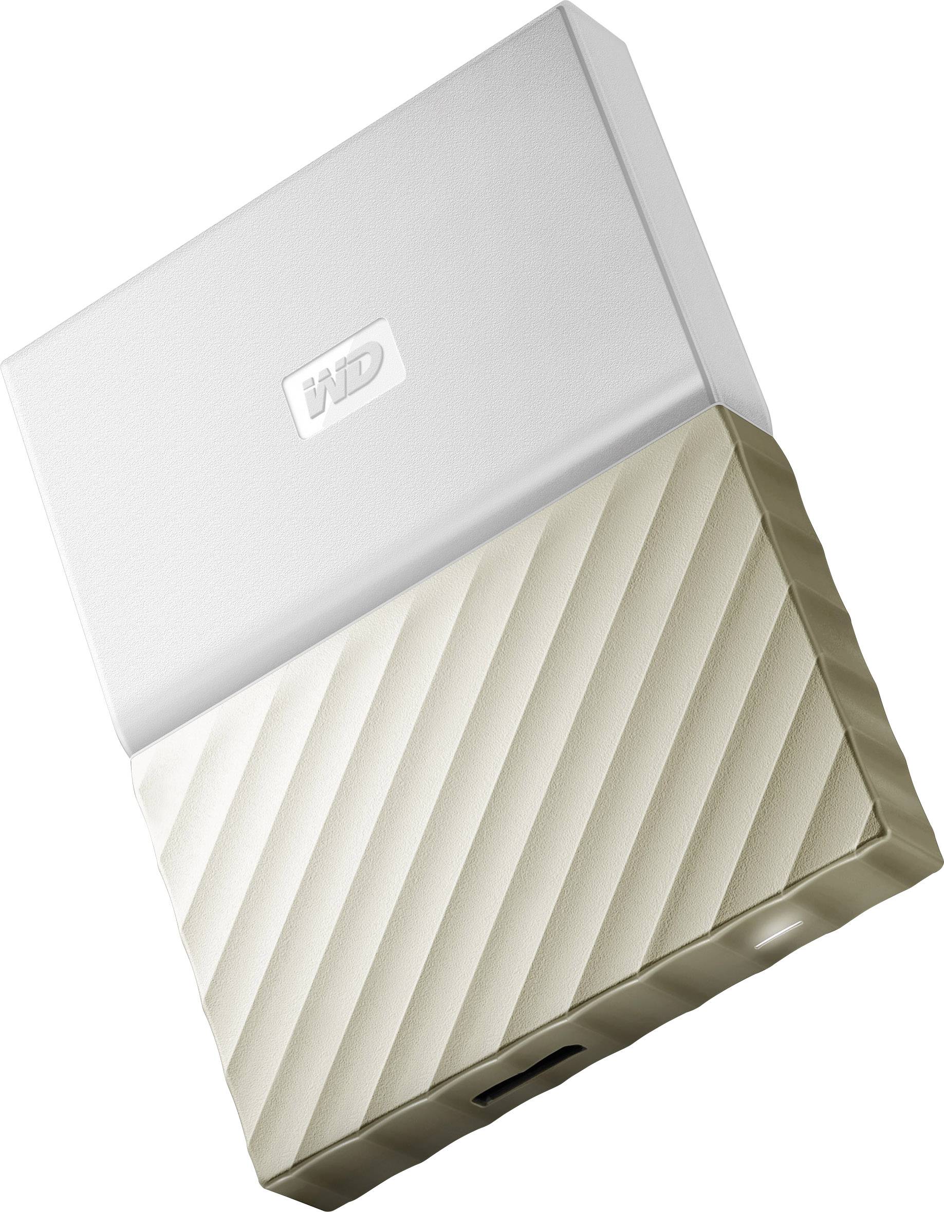 WD My Passport Ultra 1 TB Externe Festplatte 6.35 cm (2.5 Zoll) USB-A (USB 3.2 Gen 1) Weiß, Gold WDBTLG0010BGD-WESN