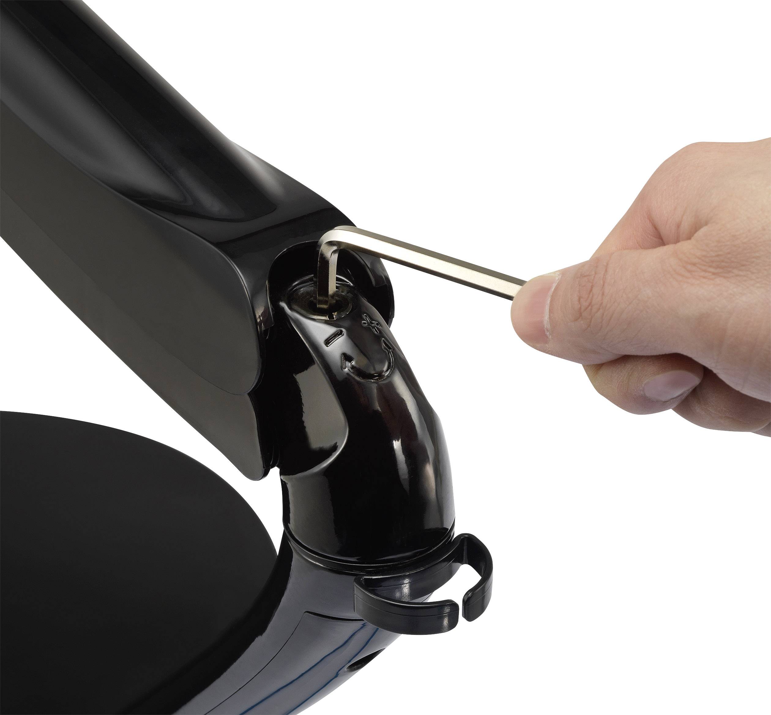 SpeaKa Professional SP-MTH-01 1fach Monitor-Standfuß 33,0cm (13") - 68,6cm (27") Höhenverstellbar, Neigbar, Schwenkbar, Rotierbar