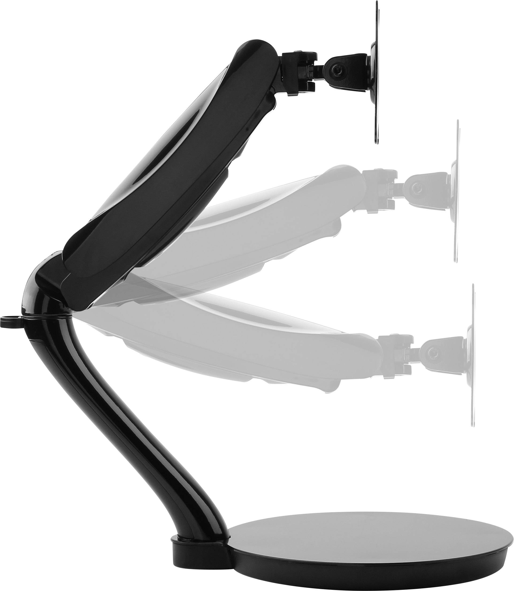 SpeaKa Professional SP-MTH-01 1fach Monitor-Standfuß 33,0cm (13") - 68,6cm (27") Höhenverstellbar, Neigbar, Schwenkbar, Rotierbar