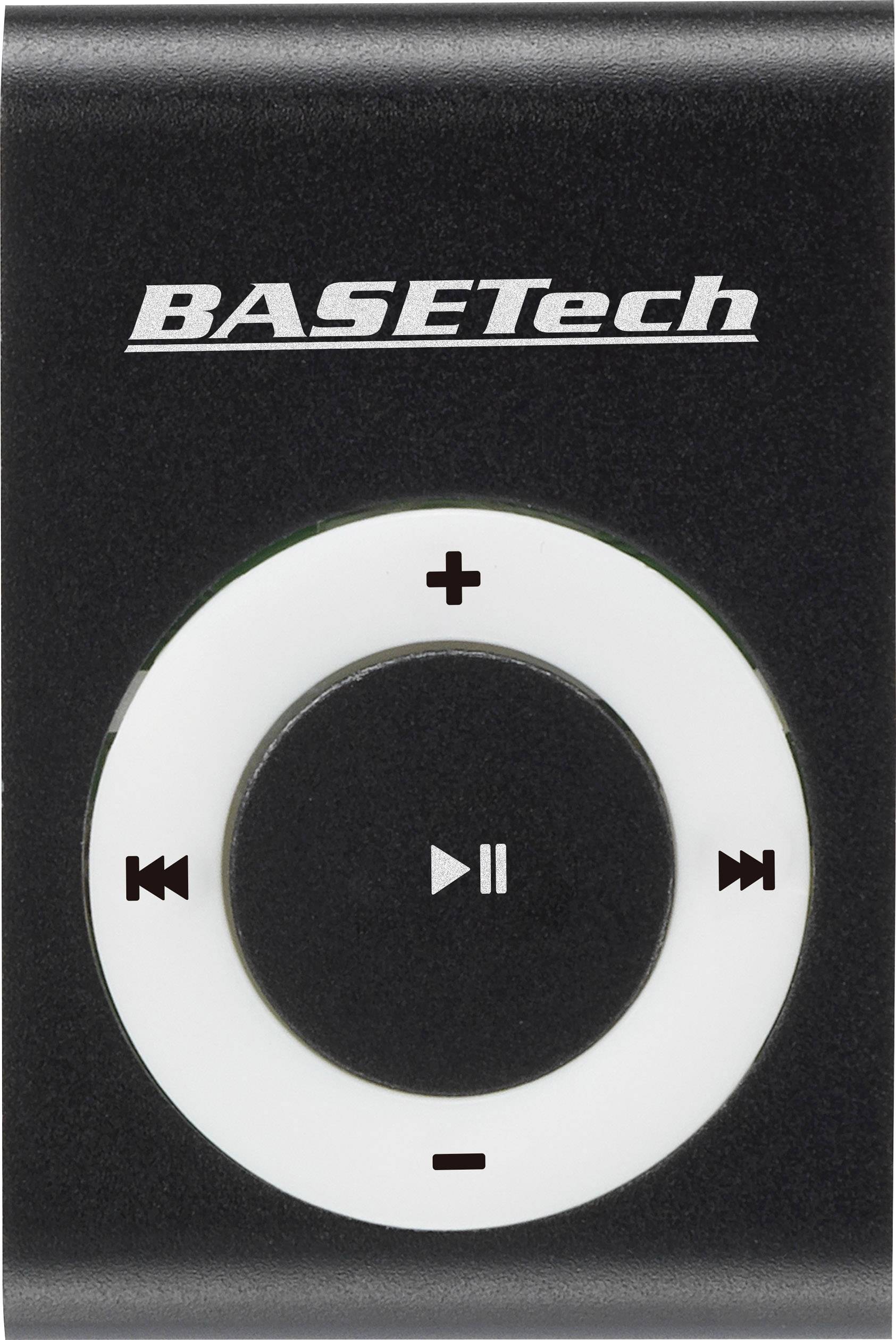 Basetech BT-MP-100 MP3-Player 0GB Schwarz, Weiß Befestigungsclip