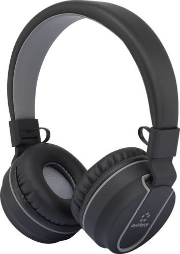 Renkforce RF-BTK-100 On Ear Headset Bluetooth black, grey Headset,