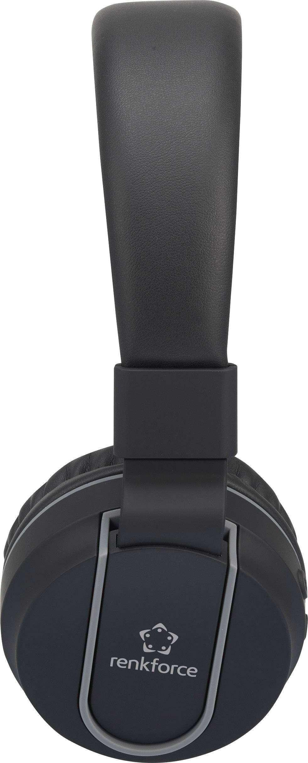 Renkforce RF-BTK-100 On Ear Headset Bluetooth® Schwarz, Grau Headset, Faltbar