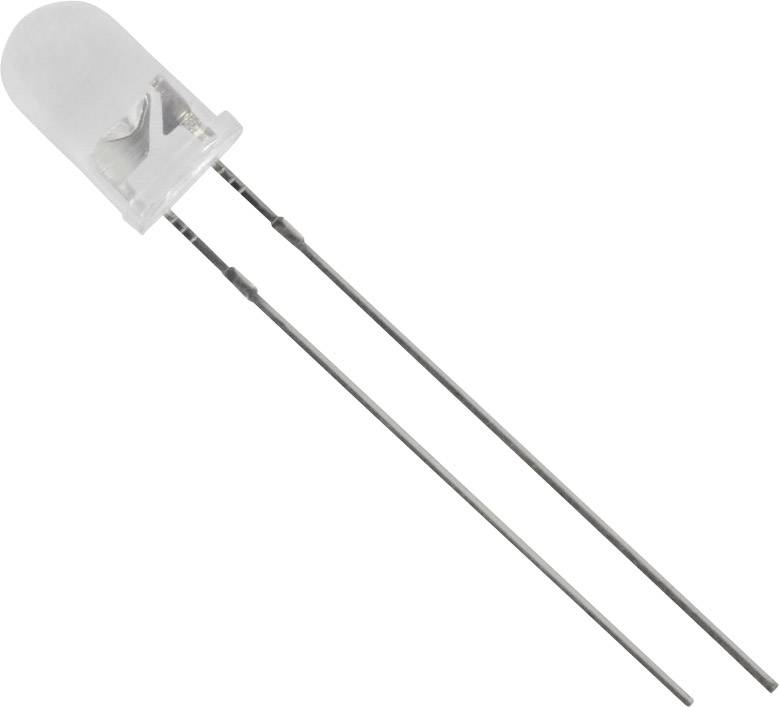 TRU Components LED bedrahtet Gelb Rund 5mm 4000 mcd 20°, 25° 20mA