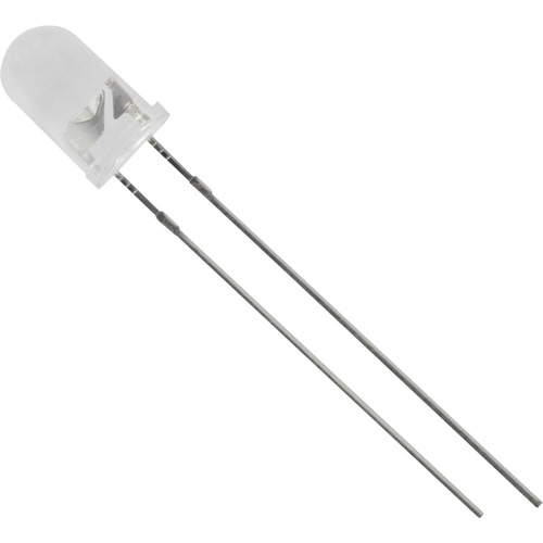 TRU Components LED bedrahtet Weiß Rund 5mm 12500 mcd 20°, 25° 20mA