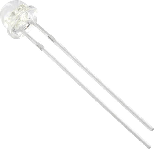 TRU Components 1577394 LED bedrahtet Weiß Glockenform 5 mm 1900 mcd 100 ° 20 mA