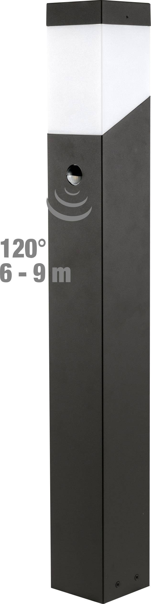 Heitronic 37383 Madeleine Außenstandleuchte mit Bewegungsmelder Anthrazit