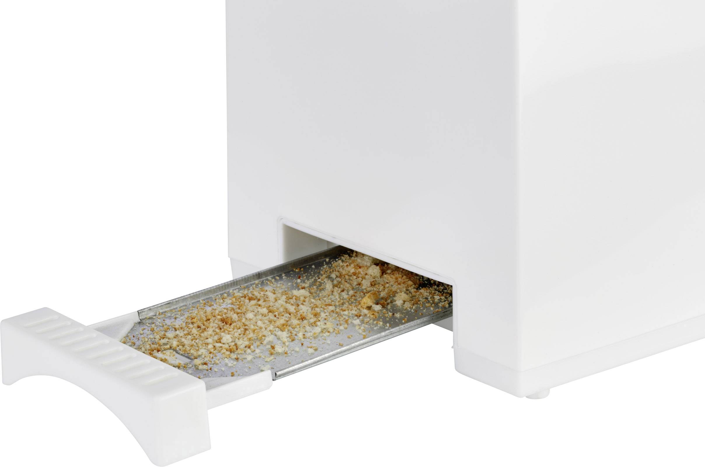 Korona 21043 Doppel-Langschlitztoaster mit Brötchenaufsatz Weiß