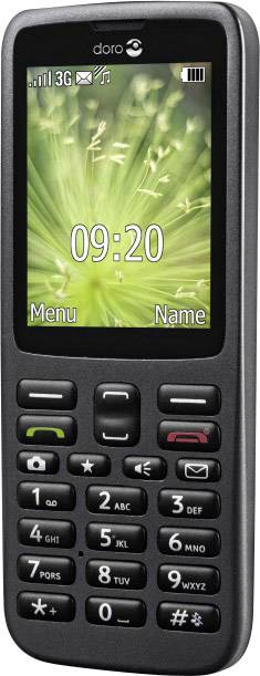 Doro 5516 Senioren-Handy mit Ladestation, SOS Taste Graphit
