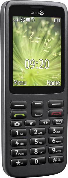 Doro 5516 Senioren-Handy mit Ladestation, SOS Taste Graphit
