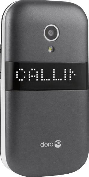 Doro 6050 Senioren-Klapp-Handy mit Ladestation, SOS Taste Graphit, Weiß