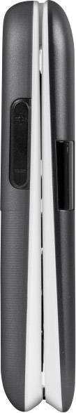 Doro 6050 Senioren-Klapp-Handy mit Ladestation, SOS Taste Graphit, Weiß