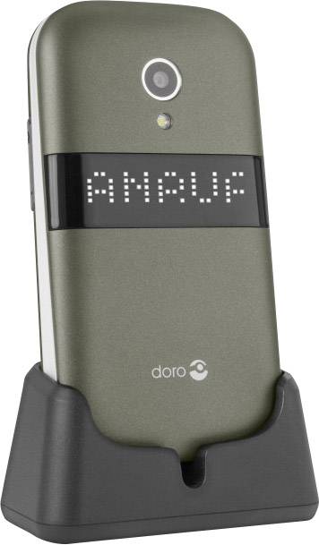 Doro 6050 Senioren-Klapp-Handy mit Ladestation, SOS Taste Champagner, Weiß