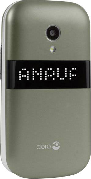 Doro 6050 Senioren-Klapp-Handy mit Ladestation, SOS Taste Champagner, Weiß