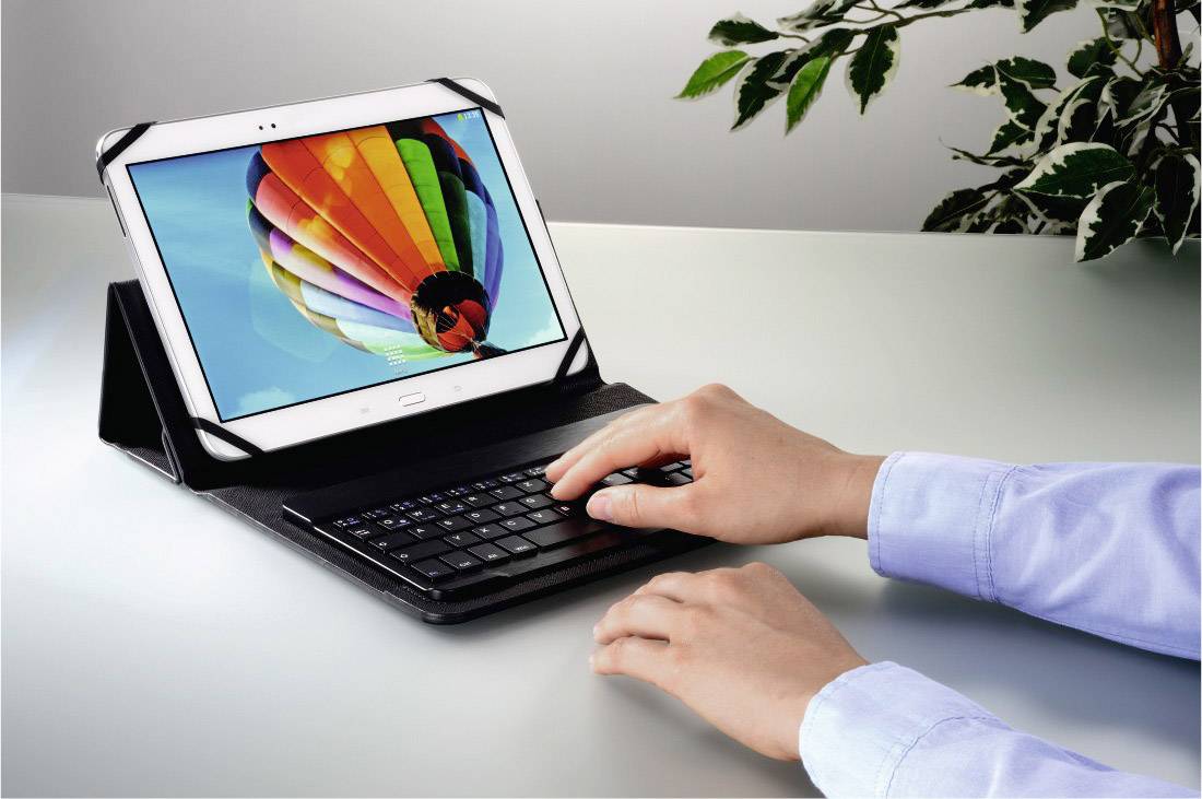 Hama KEY4ALL X3100 Tablet-Tastatur mit BookCover Passend für Marke (Tablet): Universal