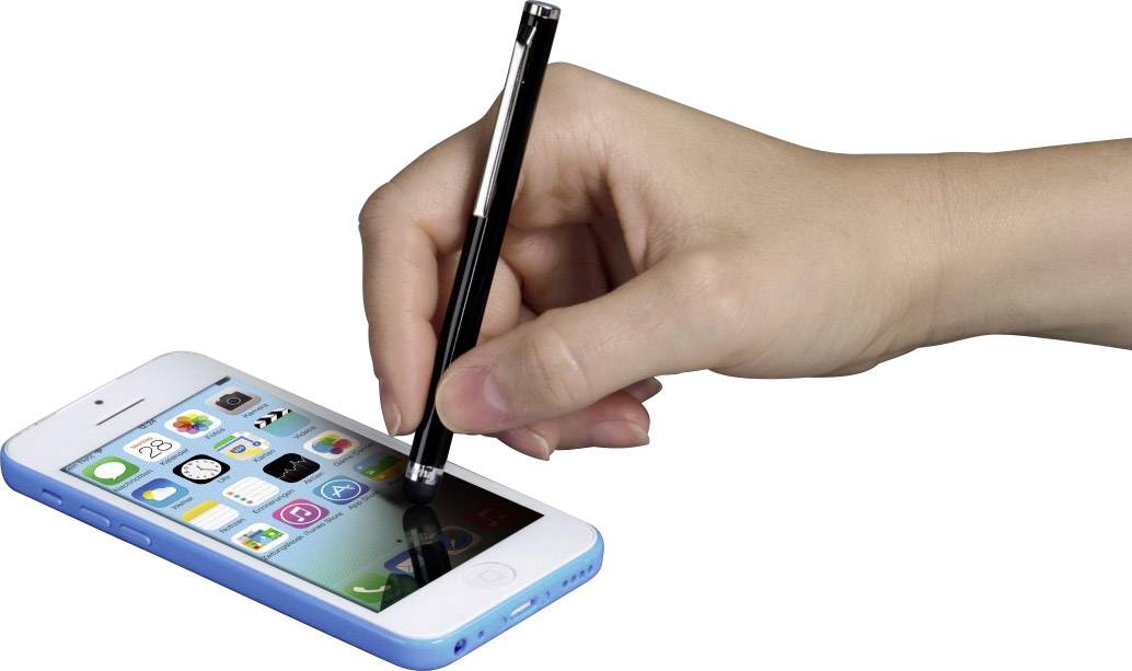 Hama Easy Touchpen mit präziser Schreibspitze Schwarz