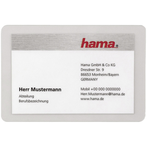 Hama Laminierfolie 95 x 60 mm, Visitenkarten 80 micron 100St.