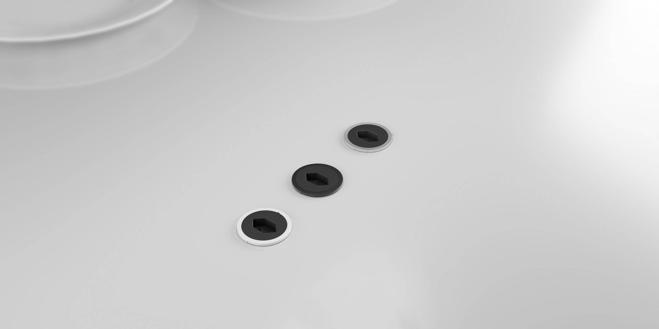 Bachmann 130409 Steckdosenleiste 1fach Silber, Schwarz 1 St.