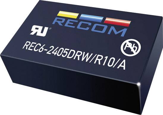 RECOM REC6-0505SRW/R10/A DC/DC-Wandler, Print 5 V/DC 5 V/DC 1 A 6 W Anzahl Ausgänge: 1 x