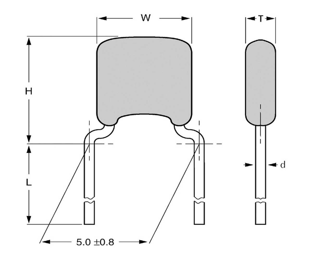 TANCAP CC4-0805N221J101A1 Keramik-Kondensator THT 220pF 100V 5% (B x H) 4.2mm x 25mm