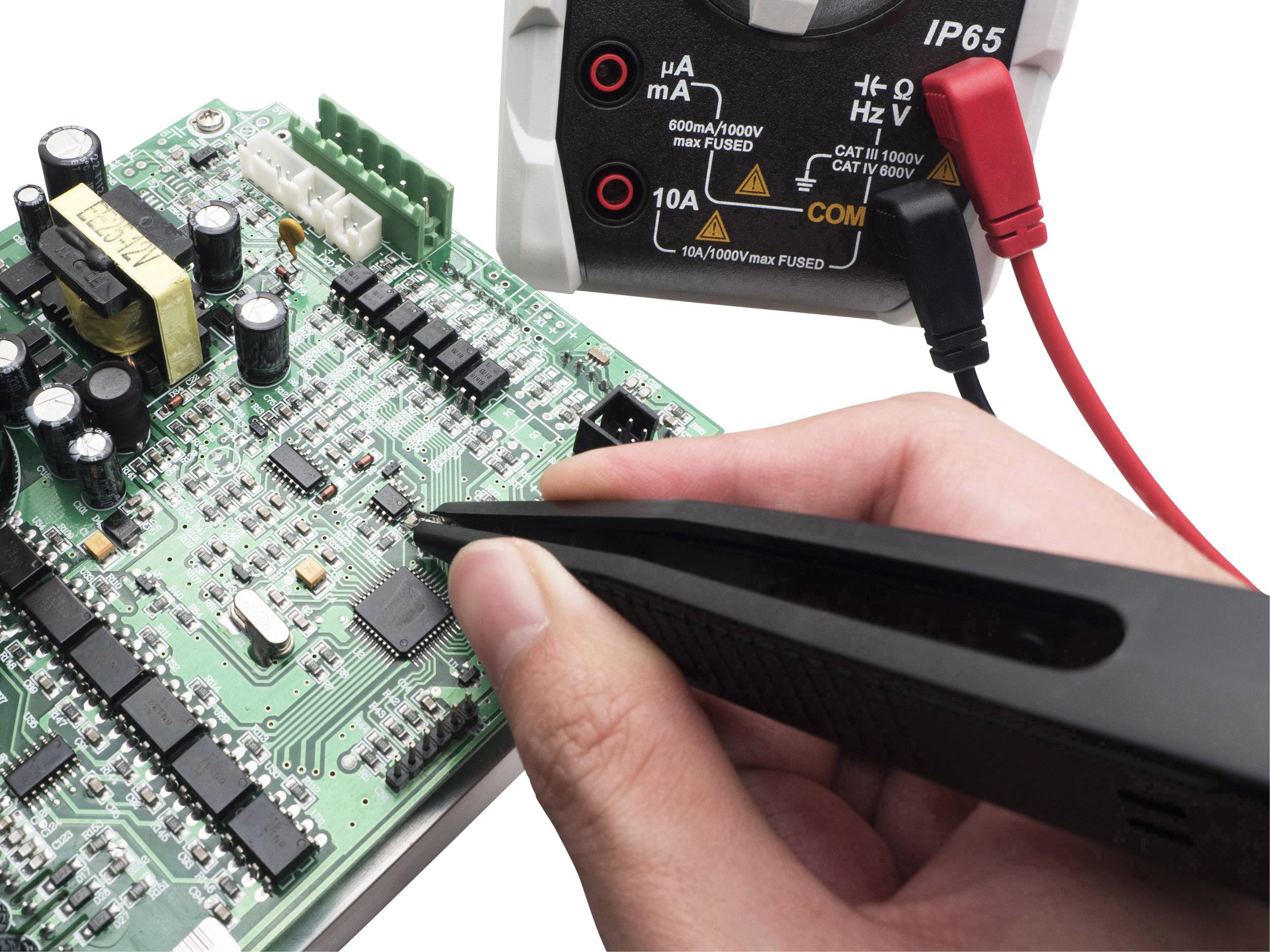 VOLTCRAFT MSL-503 Messleitung 4 mm-Stecker 1.14m Schwarz, Rot 1St.