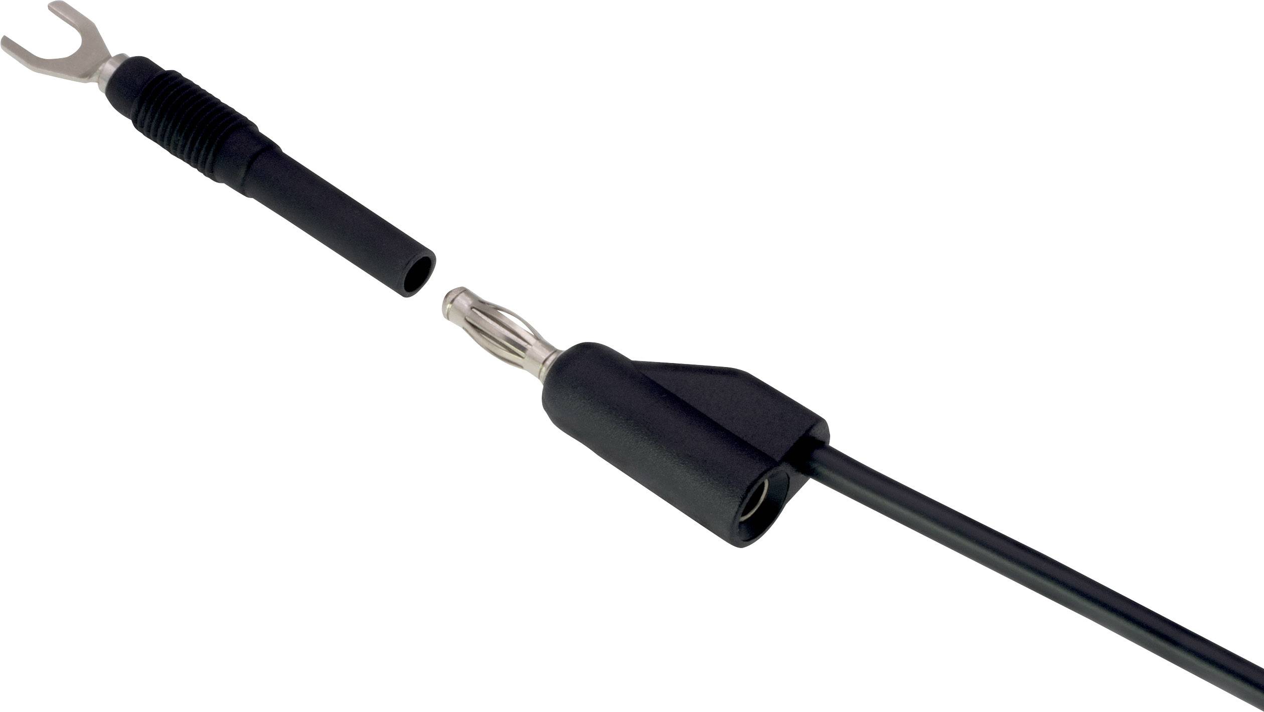 VOLTCRAFT MSK-100 Messklemmschuh Lamellenstecker 4mm - Schwarz