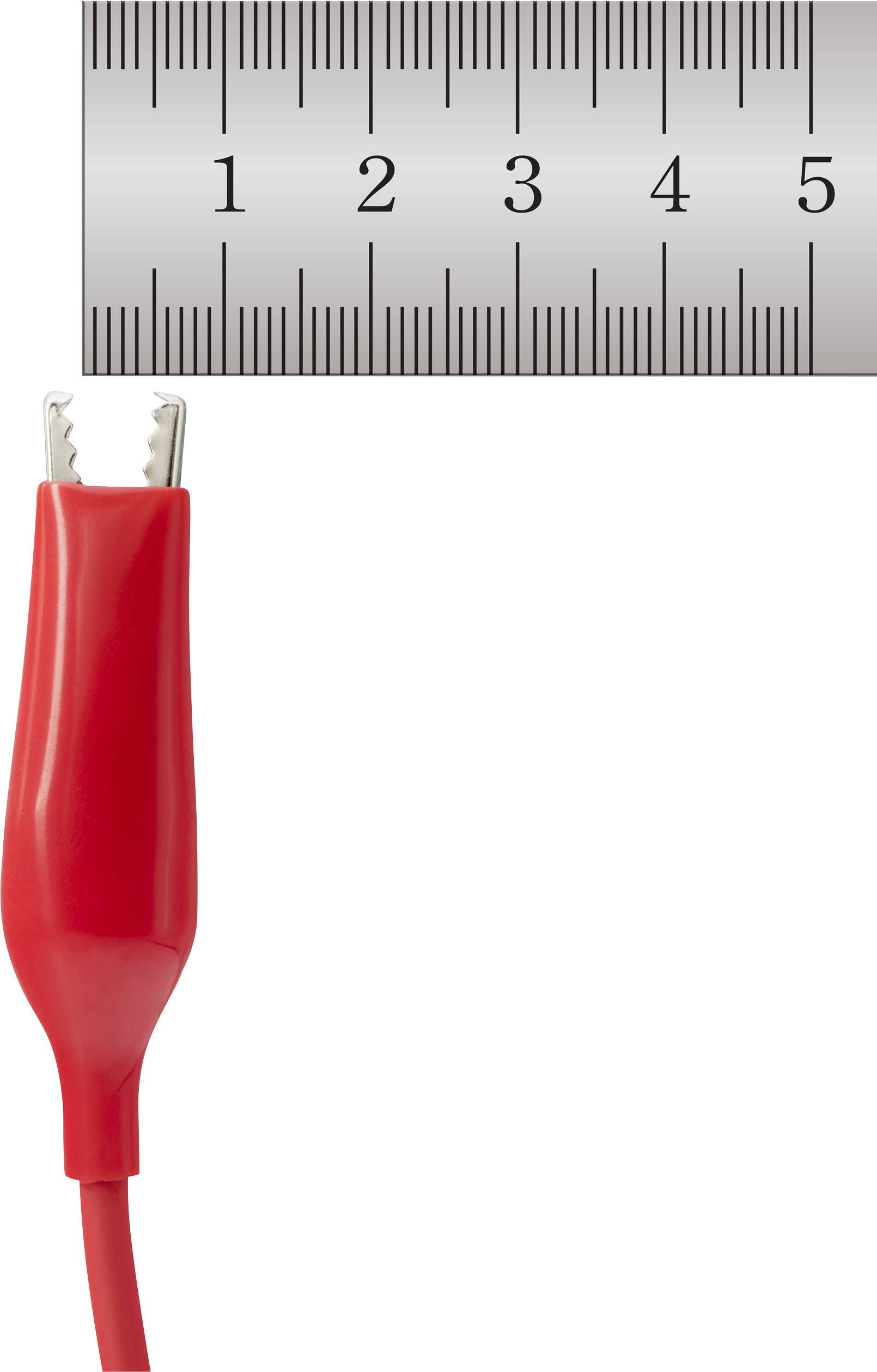 VOLTCRAFT MSL-100 Messleitung Stecker 4mm 1.00m Schwarz, Rot 1St.