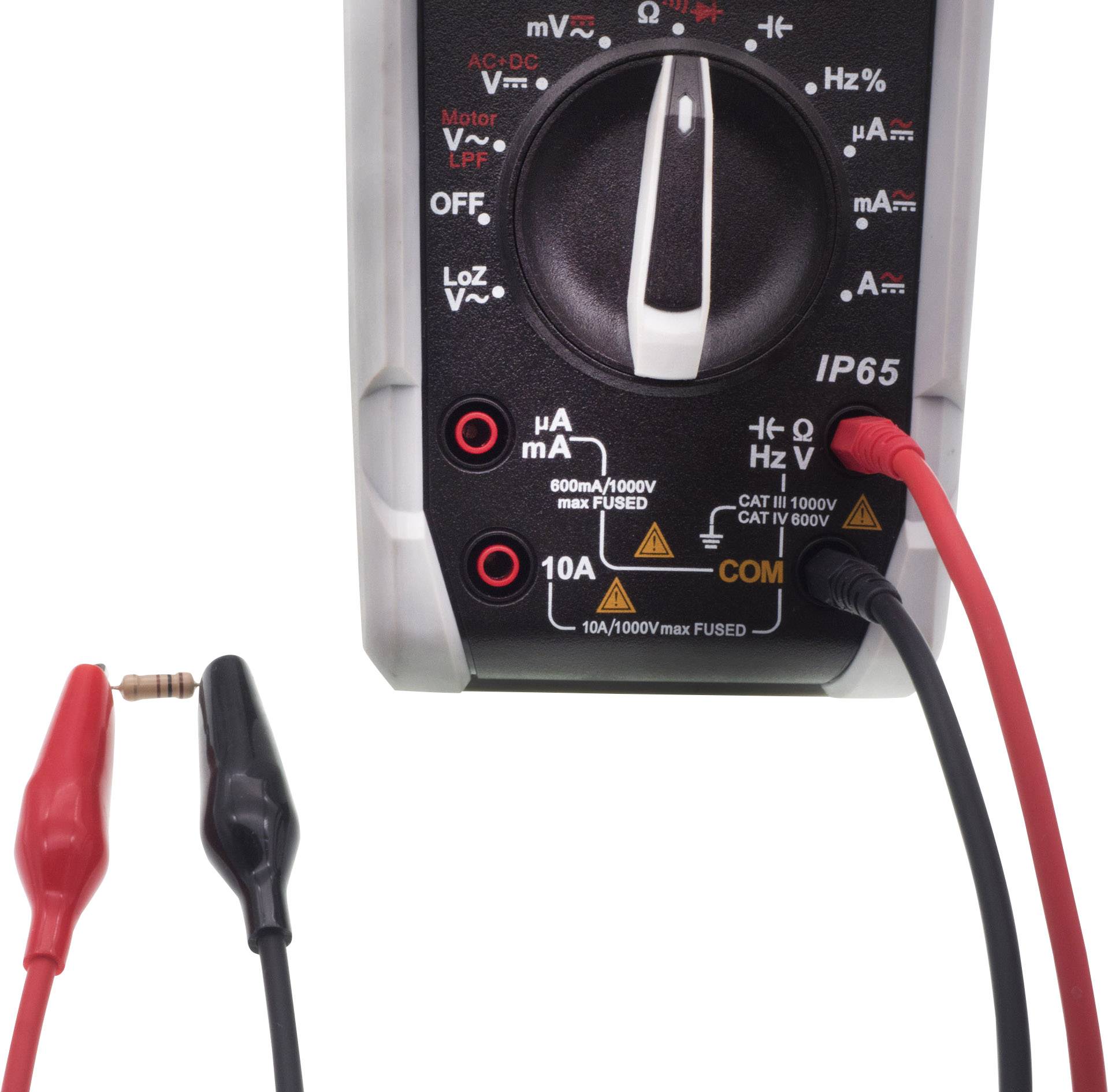 VOLTCRAFT MSL-100 Messleitung Stecker 4mm 1.00m Schwarz, Rot 1St.