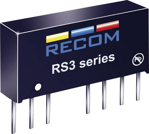 RECOM RS3-0515D DC/DC-Wandler, Print 5 V/DC 15 V/DC, -15 V/DC 100mA 3W Anzahl Ausgänge: 2 x