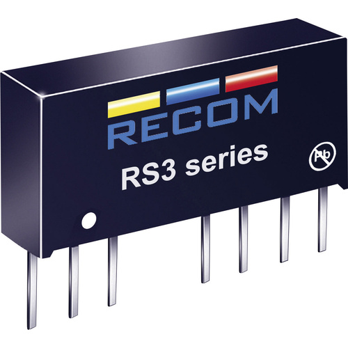 RECOM RS3-1205D DC/DC-Wandler, Print 12 V/DC 5 V/DC, -5 V/DC 300mA 3W Anzahl Ausgänge: 2 x Inhalt 1St.