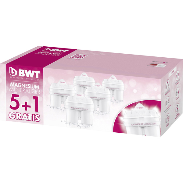 BWT Gourmet Edition Mg2+ (longlife), 5 + 1 Pack 0814135 Filterkartusche Weiß