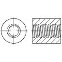 TOOLCRAFT 158206 Runde Trapezmuttern 30 mm Stahl 1 St.