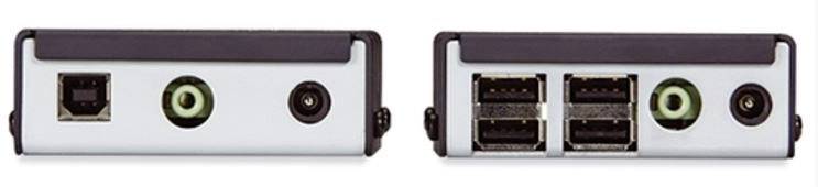 Black Box ServSwitch Wizard DVI/USB SRX DVI, USB 2.0, Audio, stereo (3.5 mm Klinke) Extender (Verlä