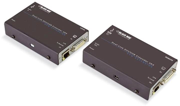 Black Box ServSwitch Wizard DVI/USB SRX DVI, USB 2.0, Audio, stereo (3.5 mm Klinke) Extender (Verlä