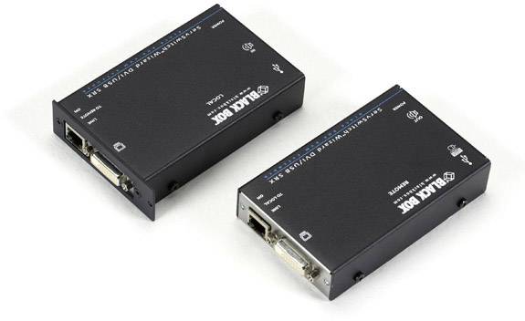 Black Box ServSwitch Wizard DVI/USB SRX DVI, USB 2.0, Audio, stereo (3.5 mm Klinke) Extender (Verlä