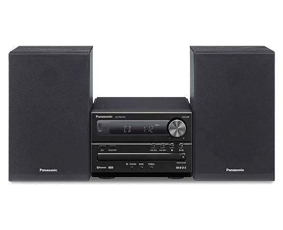 Panasonic SC-PM250EG-K Stereoanlage Bluetooth®, CD, USB, 2 x 10W Schwarz