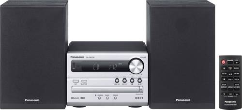 Panasonic SC-PM250EG-S Stereoanlage Bluetooth®, CD, USB, 2 x 10W Silber