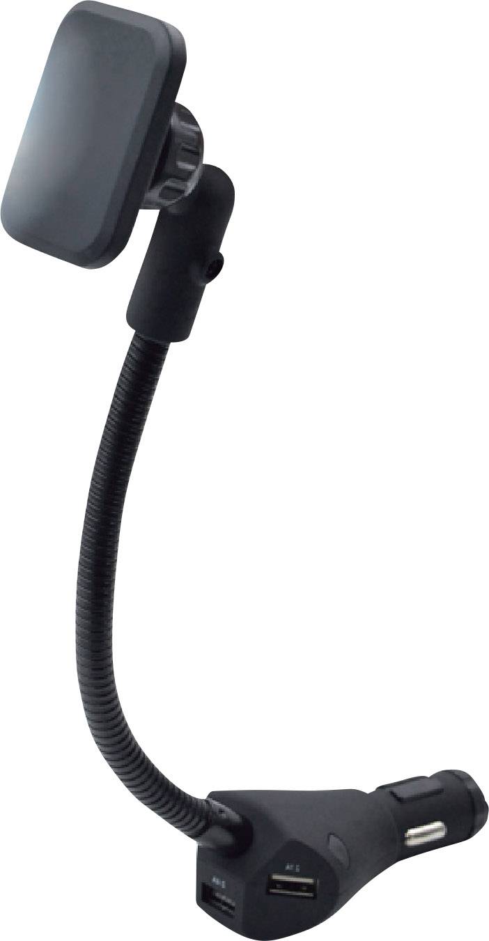 Renkforce RF-SH-KFZ12V Zigarettenanzünder Handy-Kfz-Halterung Magnetbefestigung, mit Ladefunktion 8 Zoll (max)