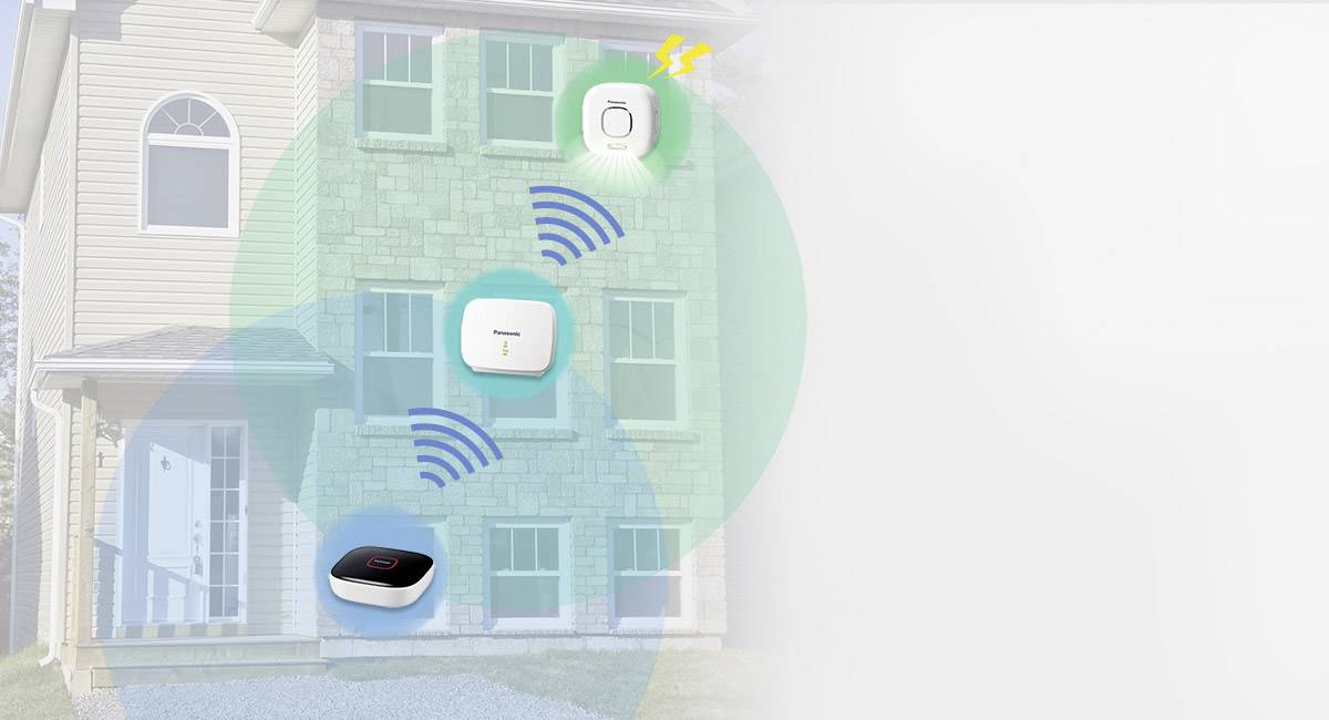 Panasonic KX-HNH200EXW Funk-Alarmanlagen-Erweiterung Funk-Repeater