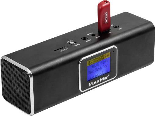 Technaxx Musicman BT-X29 Bluetooth® Lautsprecher Schwarz