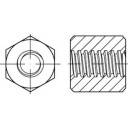 TOOLCRAFT 158213 Sechskant Trapezmuttern 20 mm Stahl 1 St.