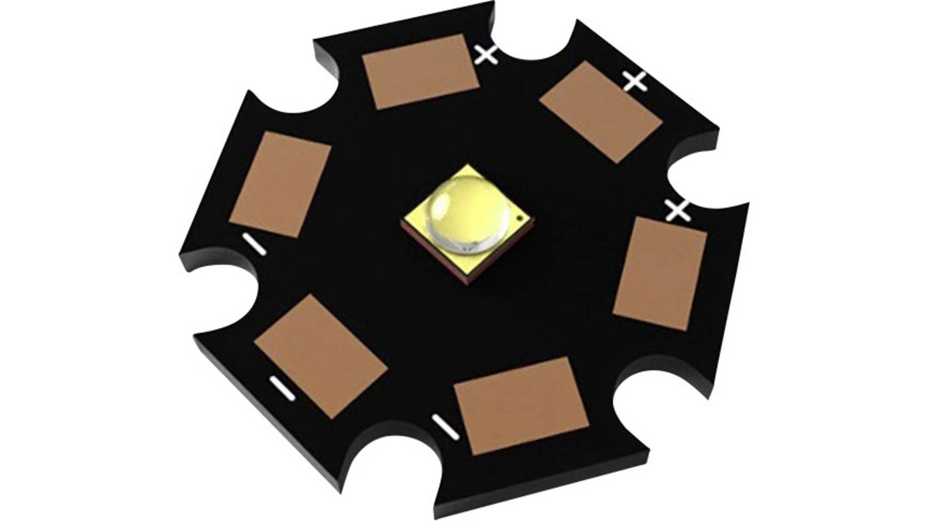 TRU Components HighPower-LED-Modul Warmwei� 2W 238lm 130° 2.9V 700mA TRU-LEDMO-STAR-254 | SMDV ledmo