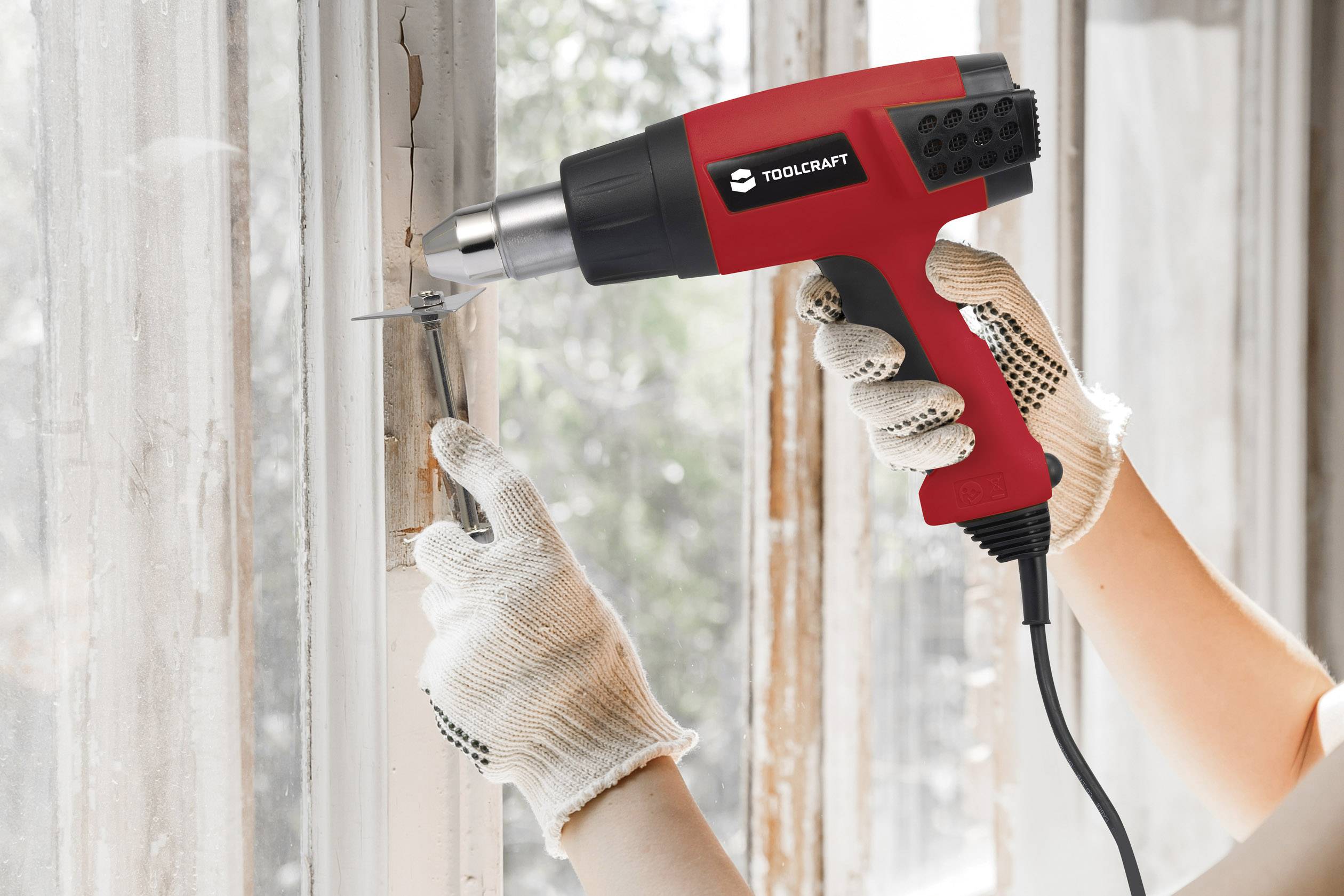 TOOLCRAFT 1582584  Heißluftgebläse inkl. Zubehör, inkl. Koffer 2000 W