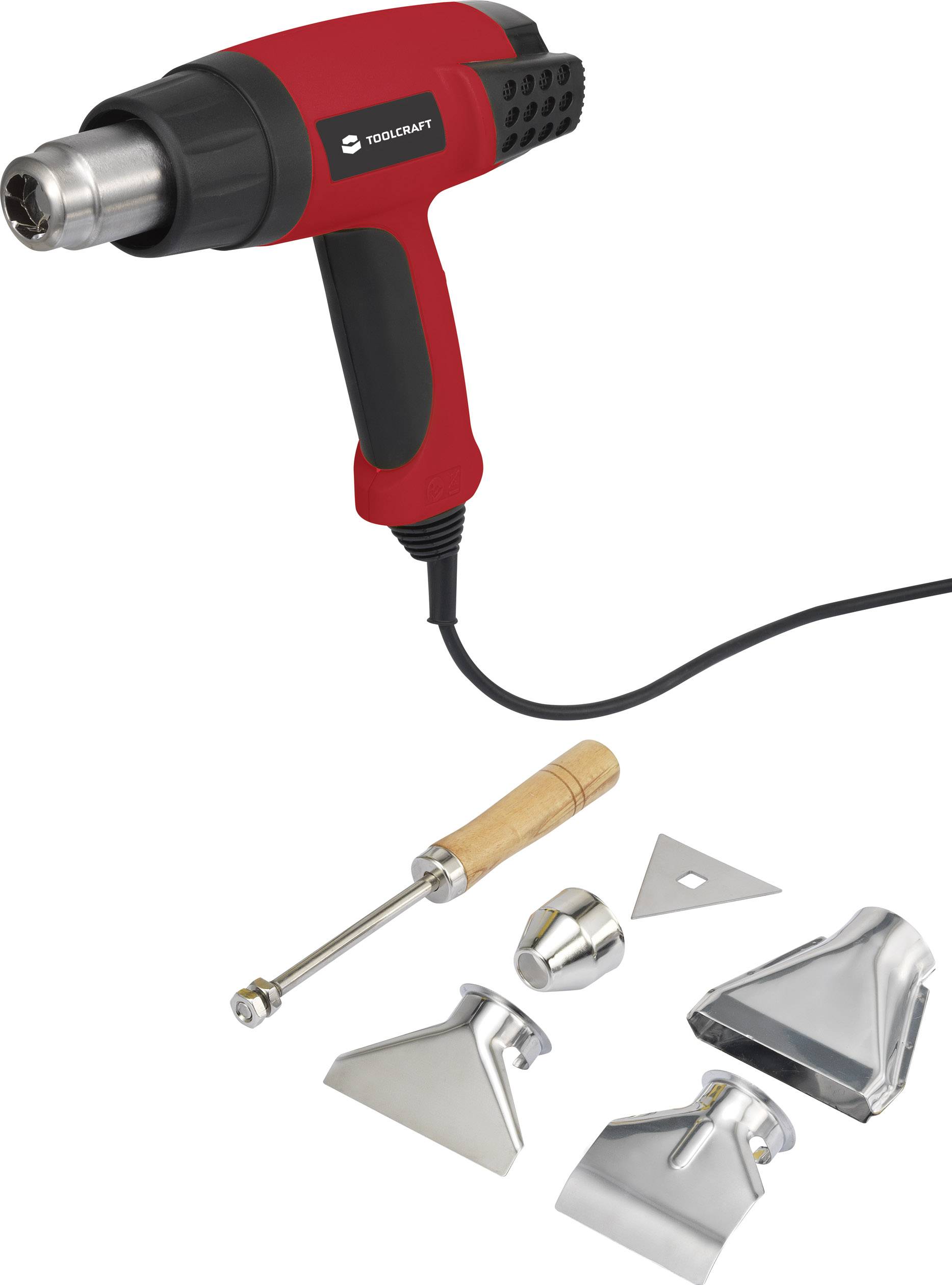 TOOLCRAFT 1582584  Heißluftgebläse inkl. Zubehör, inkl. Koffer 2000 W